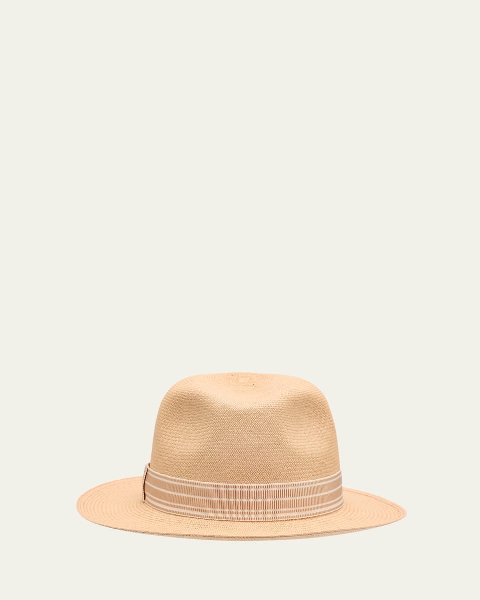 Sergio Suitcase Stripe Ribbon Fedora